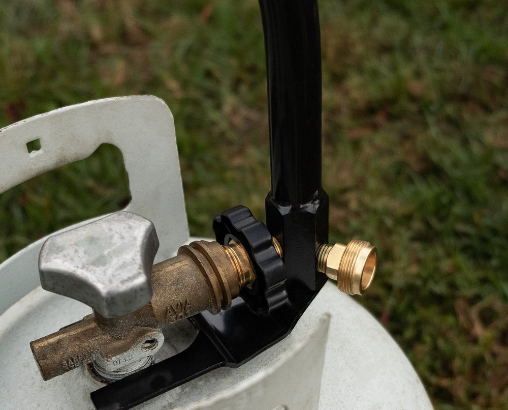 Camco material and label close-up showing build quality and product markings