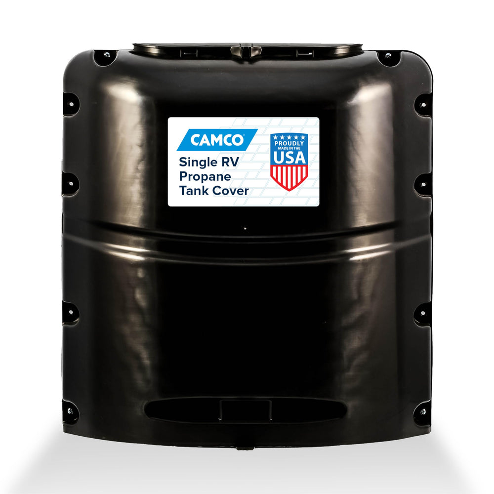 Camco cover front view showing clean protection and streamlined appearance