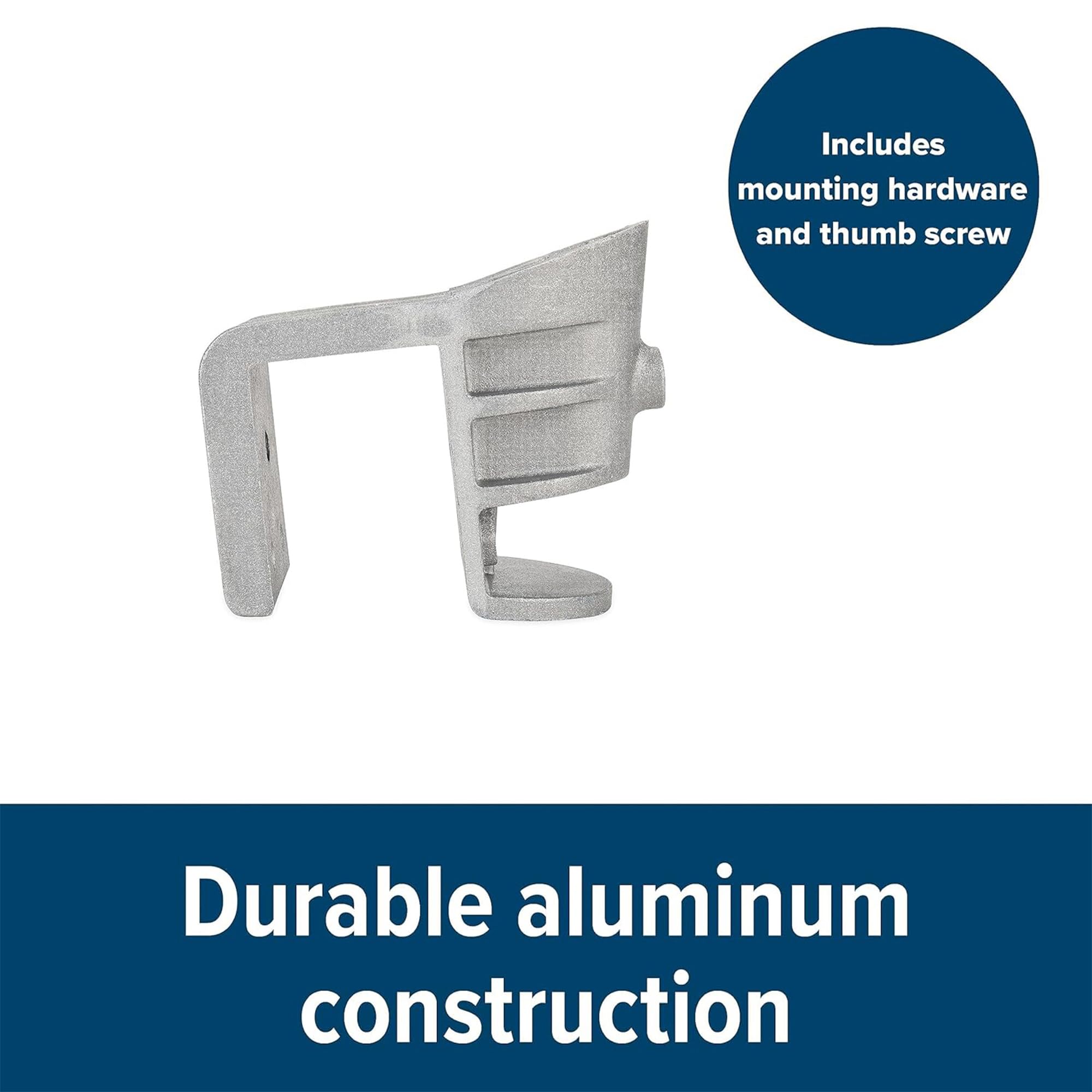 Camco thumb screw detail providing quick tool-free tightening benefit