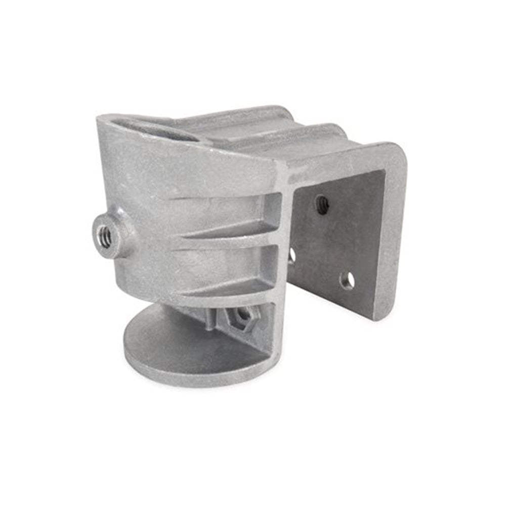 Camco with flagpole inserted demonstrating steady upright flag display