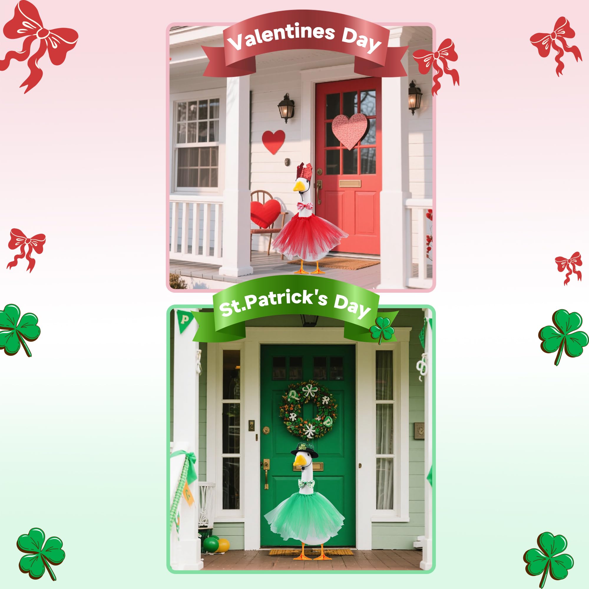 CAMDUCK spread of all outfits in the set showing variety for year-round decorating