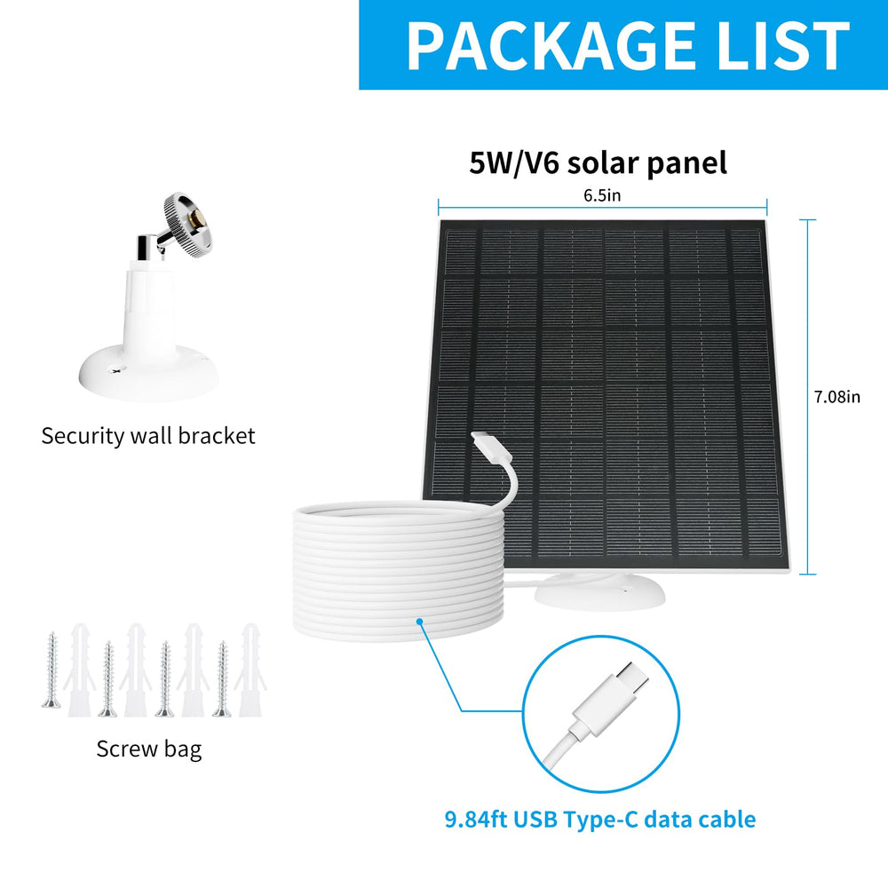 Camii lifestyle garden security setup showing panel powering camera for continuous monitoring