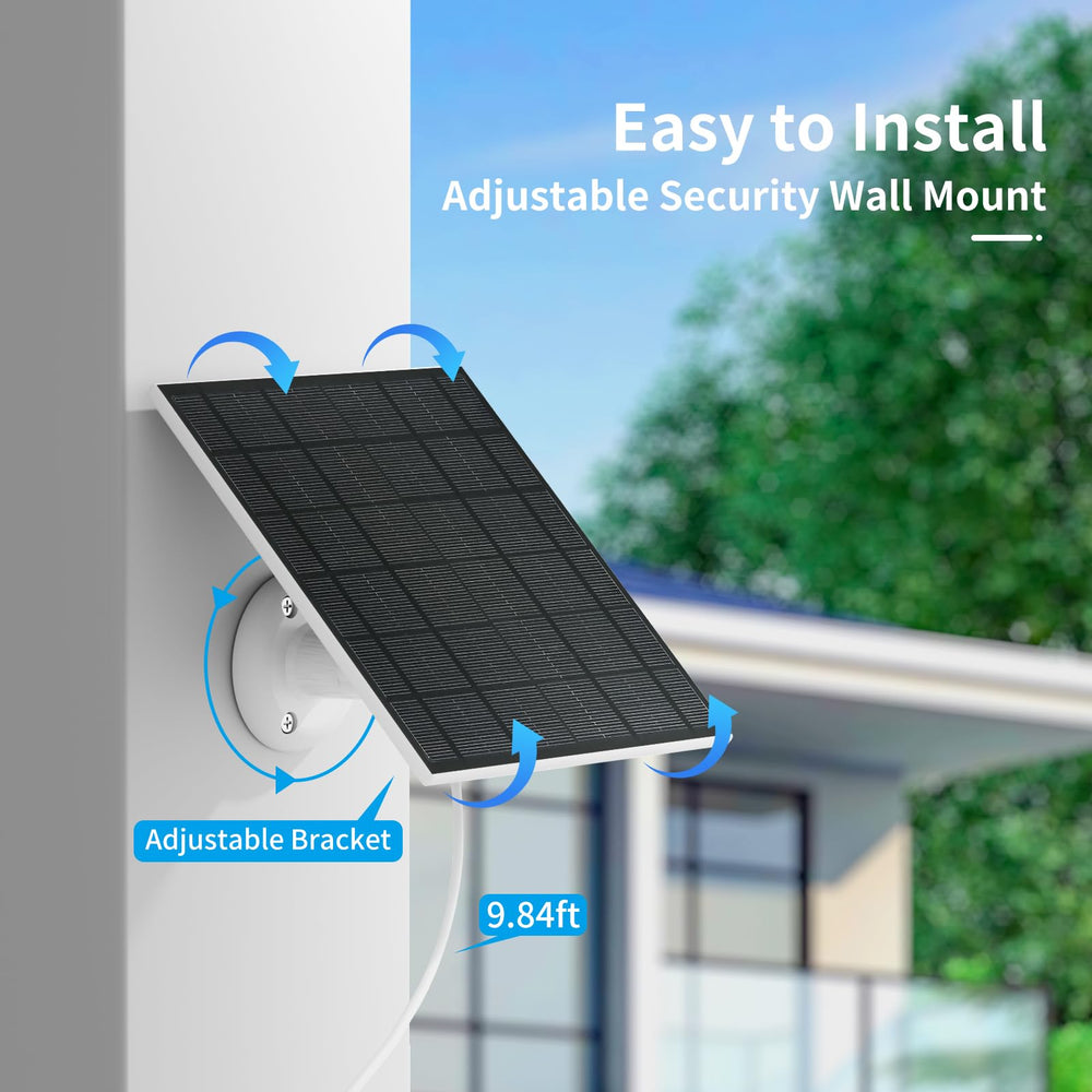 Camii mounted on exterior wall demonstrating convenient permanent outdoor placement and power