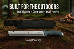 Camillus textured gray handle grip close-up for secure handling in wet conditions