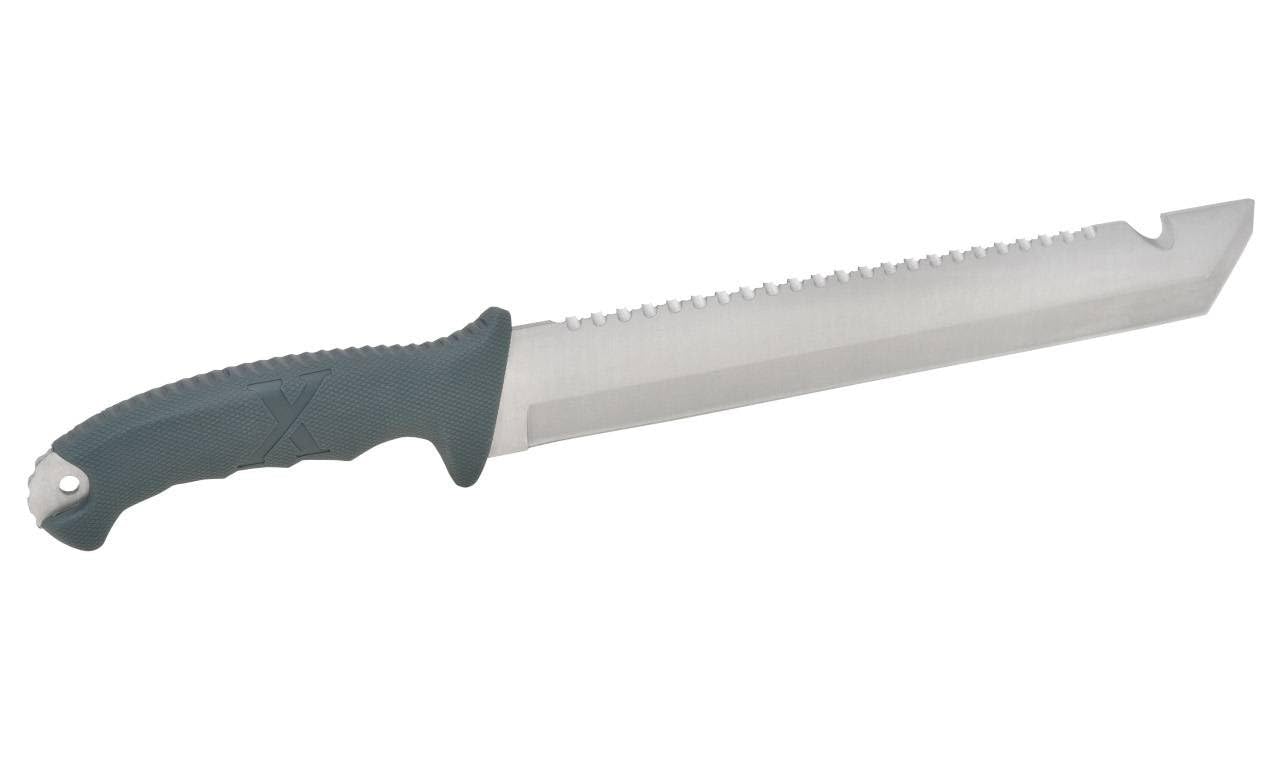 Camillus nylon sheath clipped to belt demonstrating safe carry and quick access