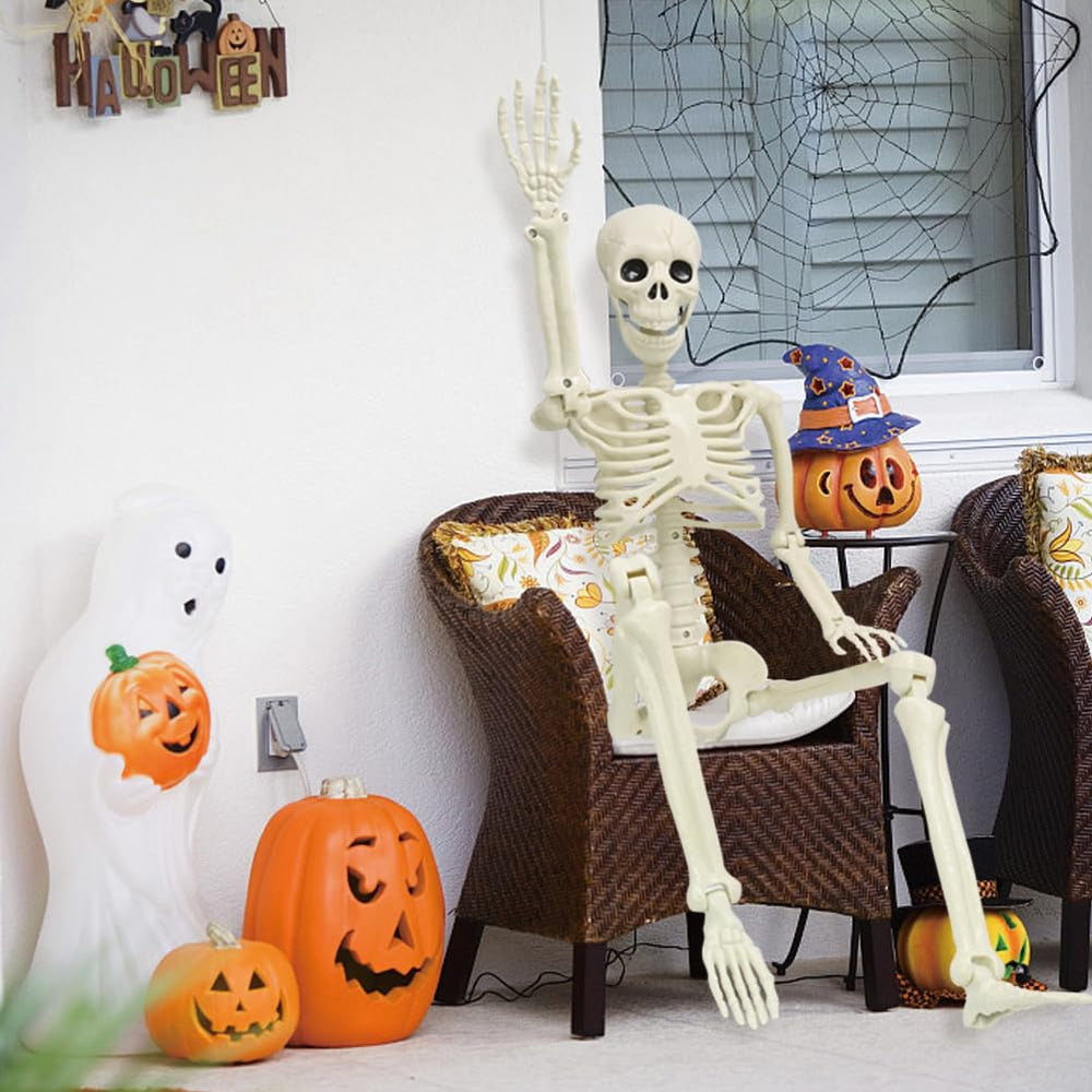CAMIRUS skeleton next to chair illustrating 3ft scale benefit