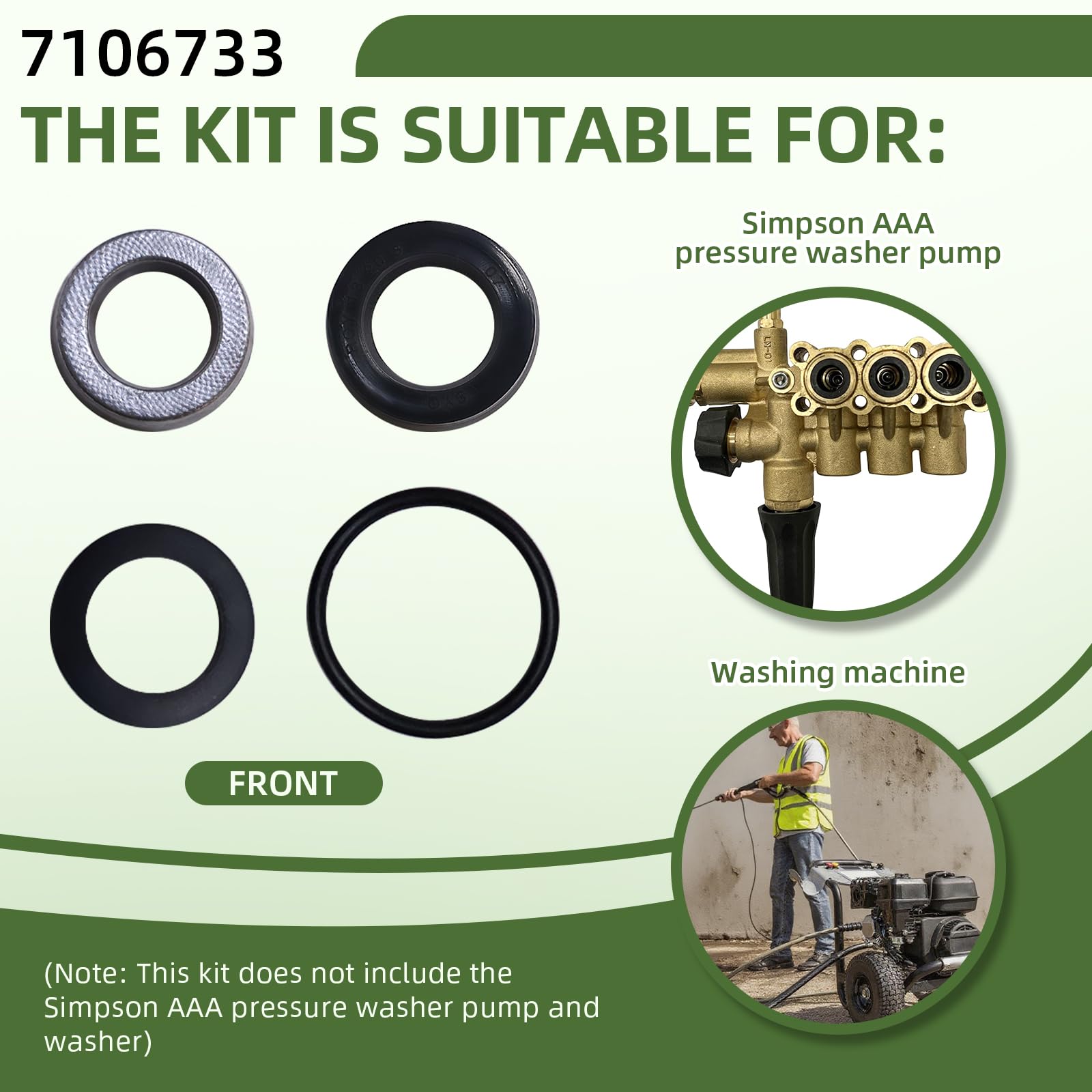 CAMOLIKOS installed seal kit inside Simpson AAA pump demonstrating leak-free restoration