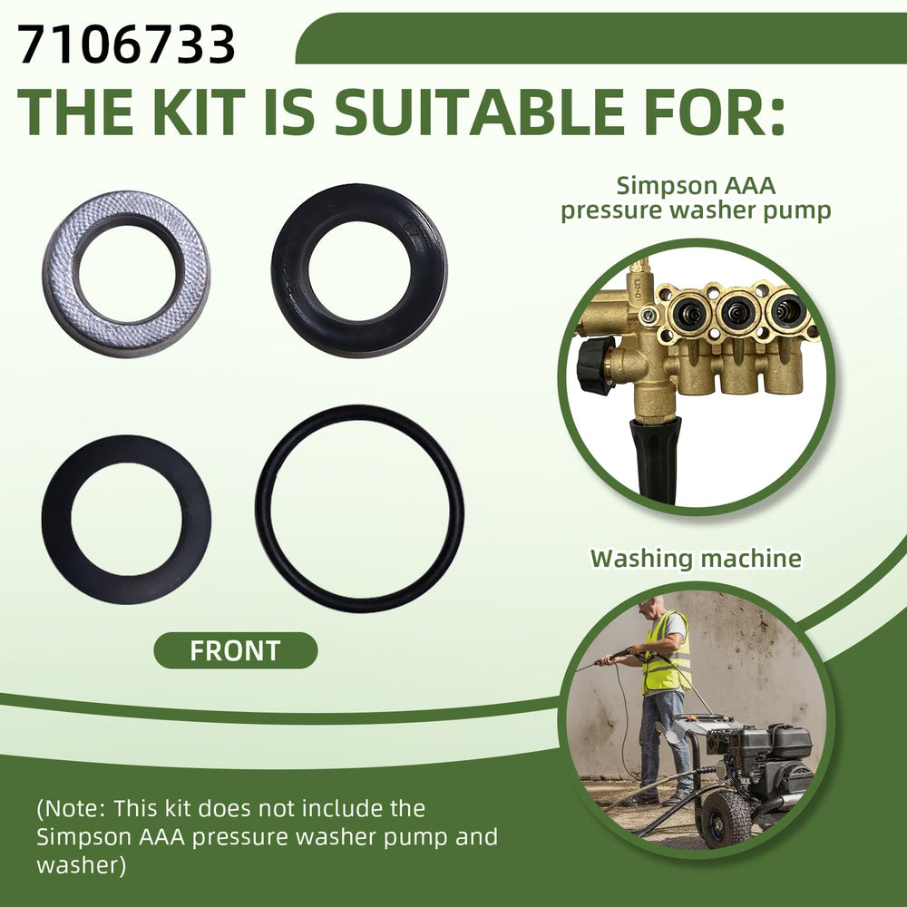 CAMOLIKOS installed seal kit inside Simpson AAA pump demonstrating leak-free restoration