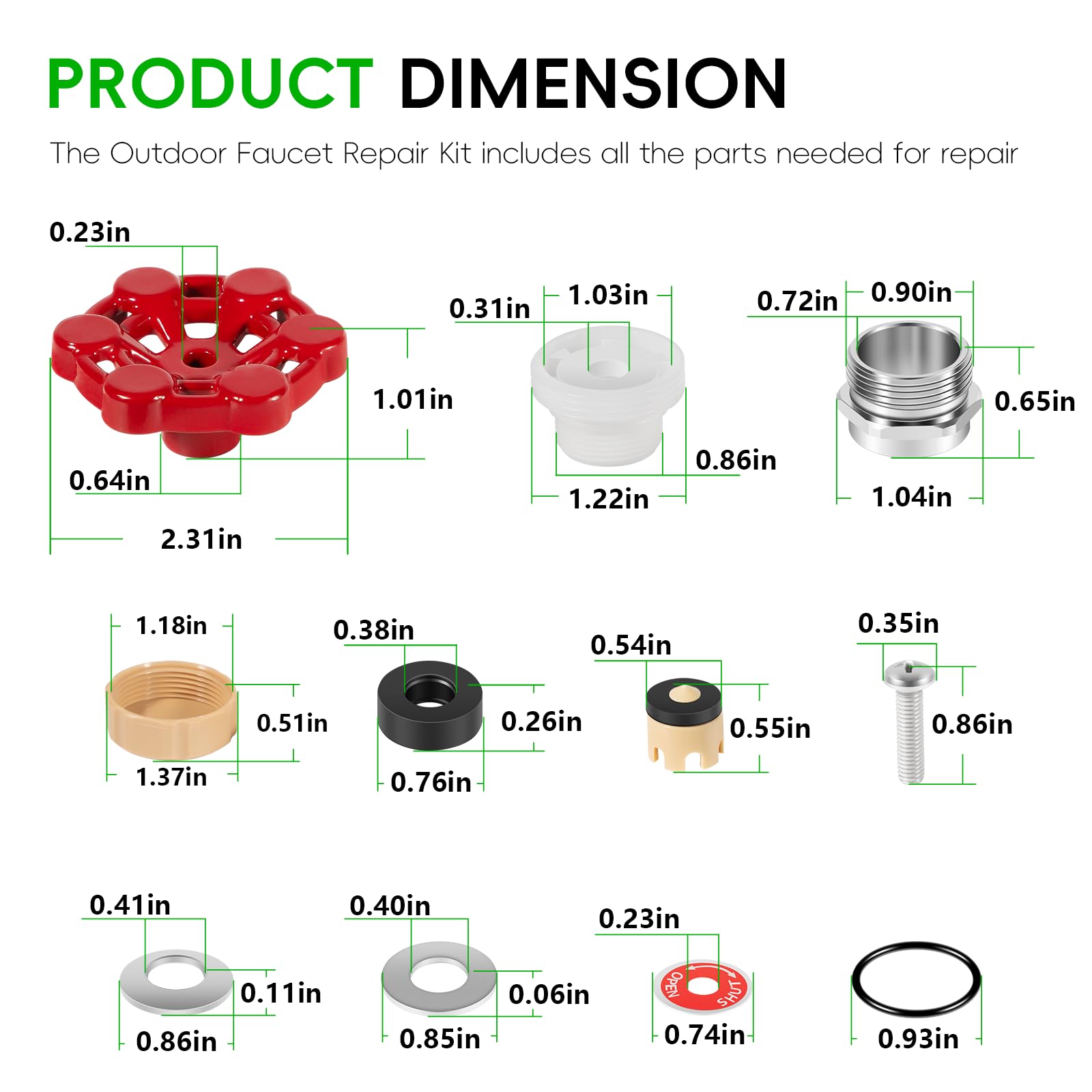 Camoo parts beside a hand to show scale and simple DIY benefit
