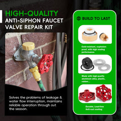 Camoo stem packing detail showing seal materials for leak prevention