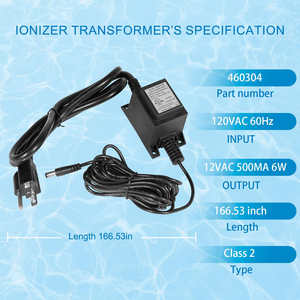 Camoo transformer plugged into pool unit providing steady low-voltage power