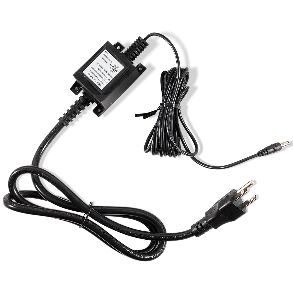 Camoo transformer specification label detail confirming 12V 6VA output