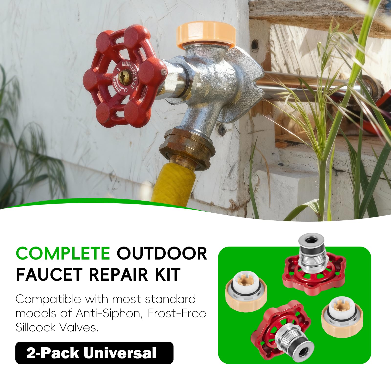 Camoo vacuum breaker closeup highlighting anti-siphon protection