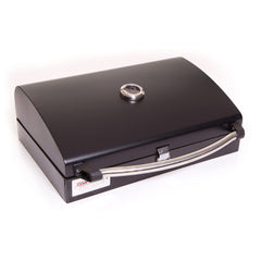 Camp Chef BB90L front view showing grill box and lid, durable portable cooking