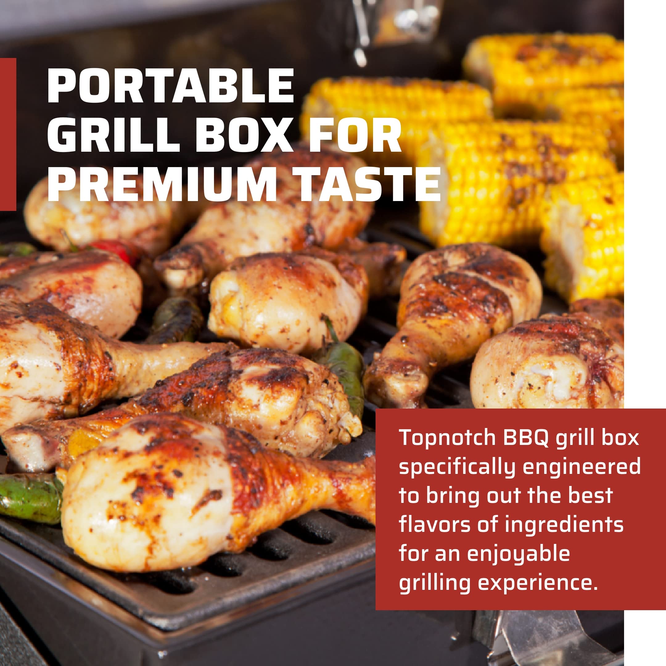 Camp Chef BB90L hinged lid with thermometer, accurate temperature monitoring benefit