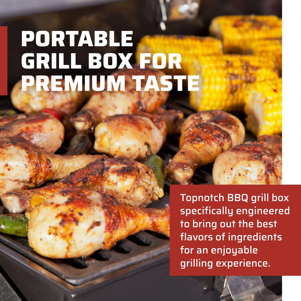Camp Chef BB90L hinged lid with thermometer, accurate temperature monitoring benefit
