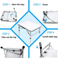 Camp Field close-up of MDF tabletop showing stain-resistant surface and easy cleaning