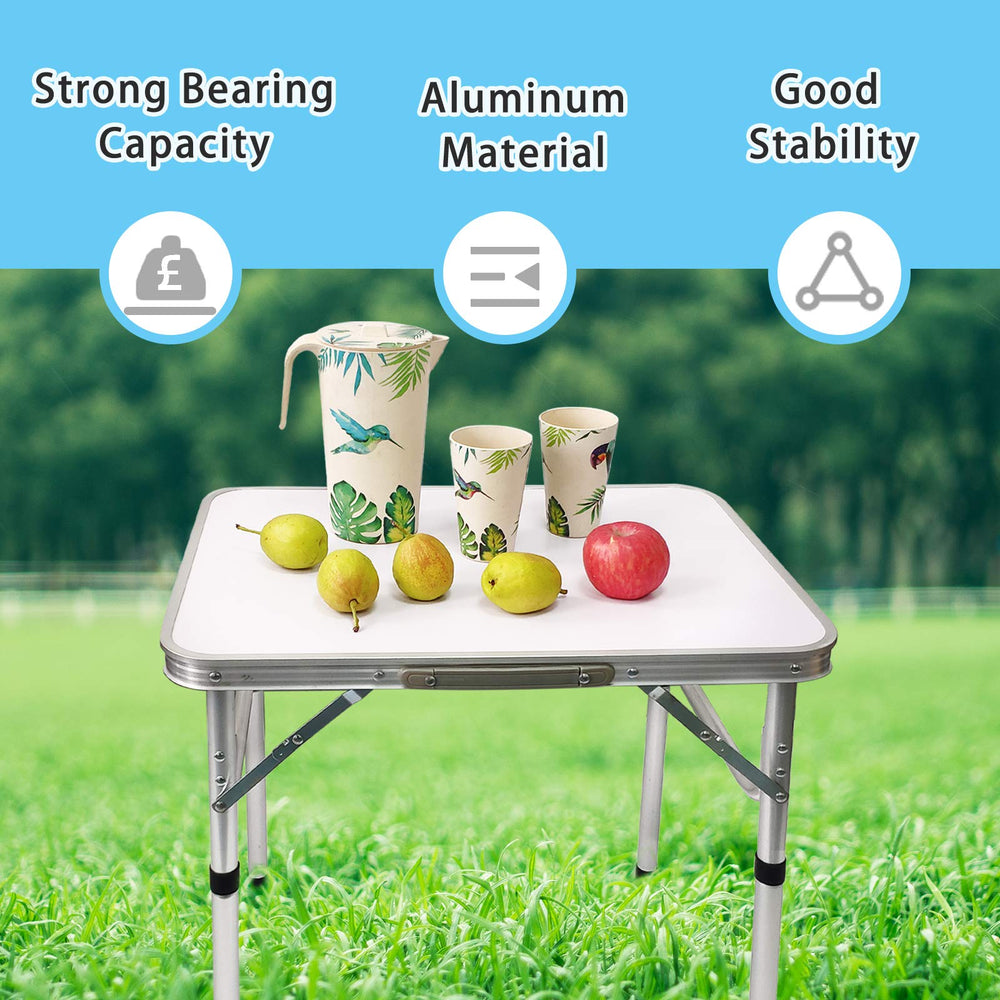 Camp Field table in use as a camp cooking station for stable meal preparation