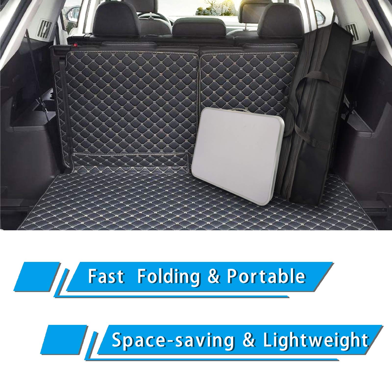 Camp Field size comparison beside a backpack illustrating portable scale and lightweight benefit