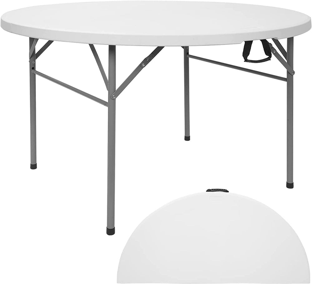 CAMP SOLUTIONS front top view showing sturdy round surface and versatile use