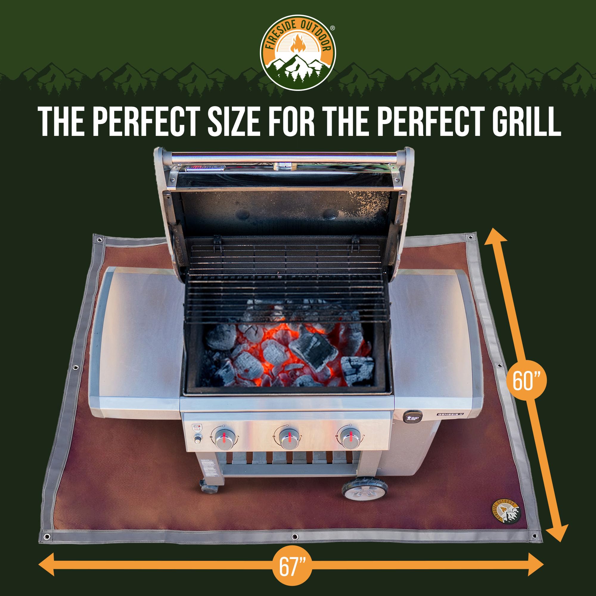 Campfire Defender folded and portable ready-to-carry for camping
