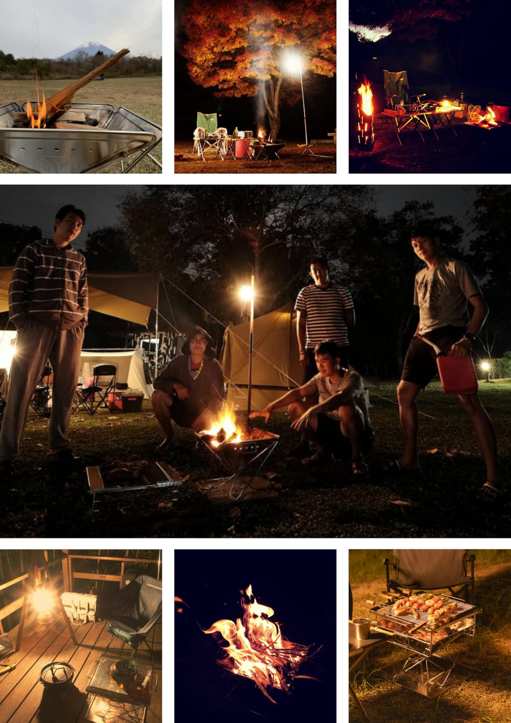 CAMPINGMOON camp stove with pot on flame for steady simmering and boiling outdoors