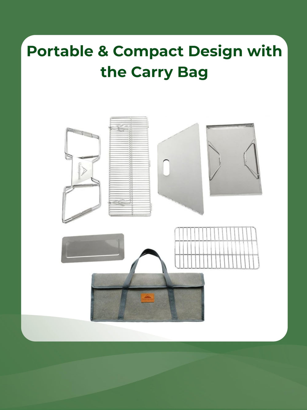 campingmoon MT-3 carry bag with included components ready for travel and quick setup