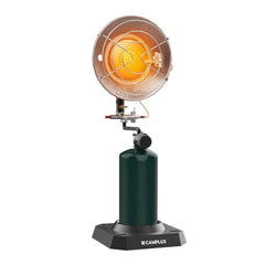 CAMPLUX front view showing compact design and quick heat benefits