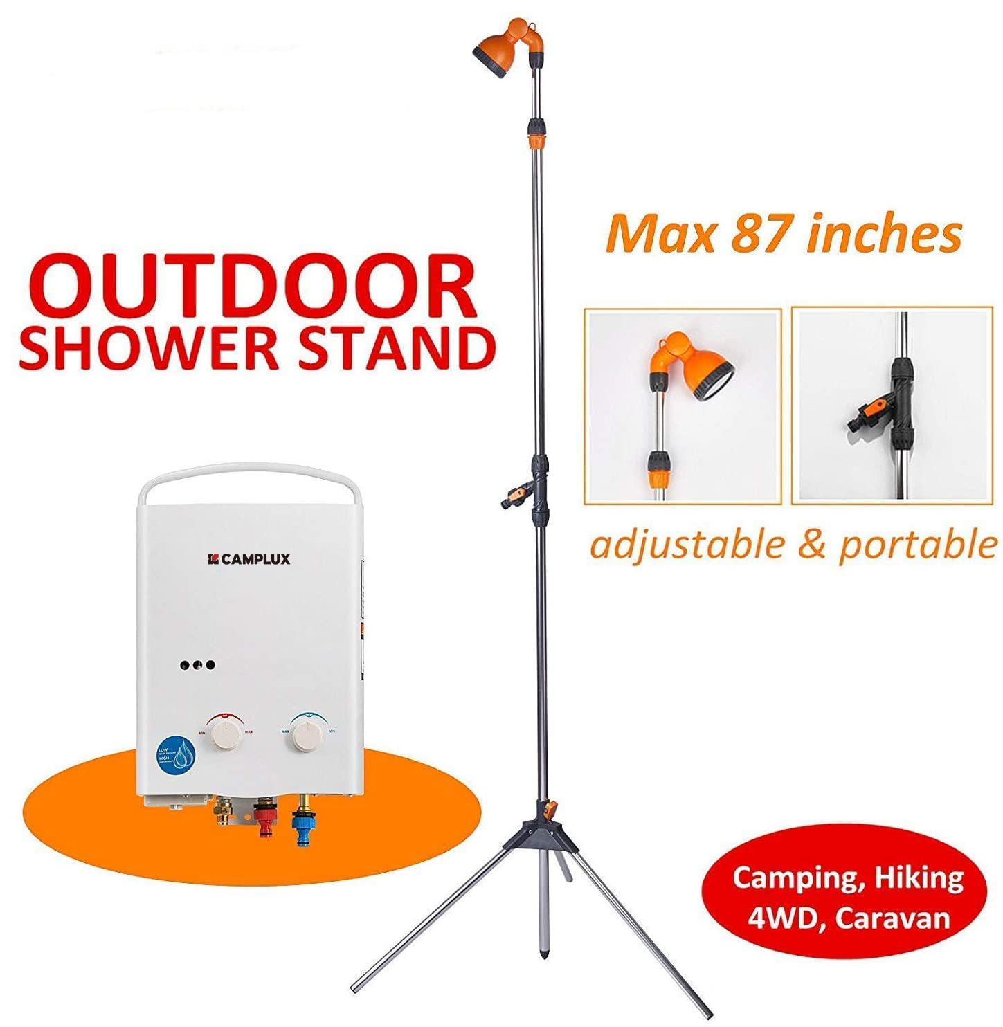 CAMPLUX folded in a carry bag highlighting lightweight portability