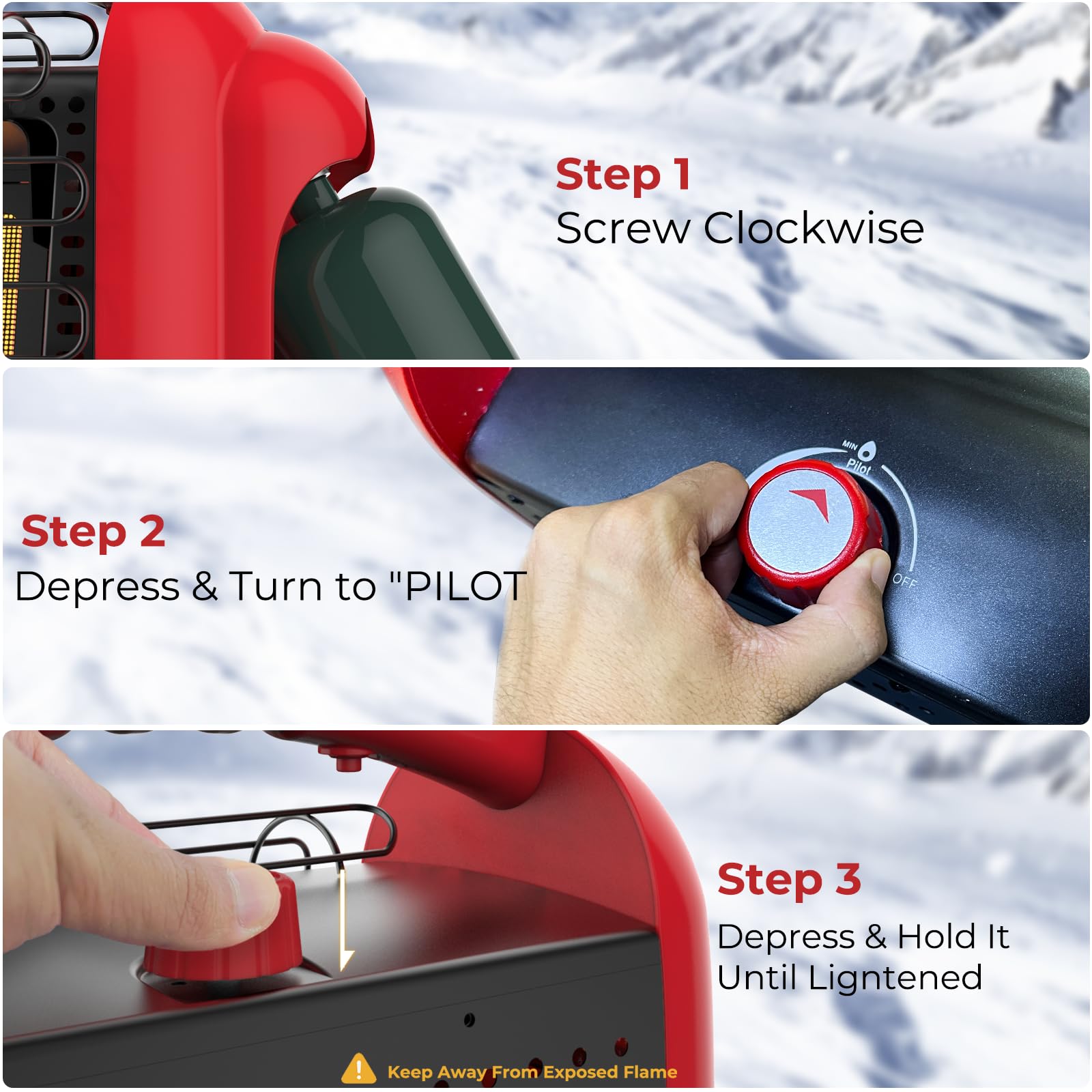 CAMPLUX tilted to show tip-over sensor activating for safe shutdown