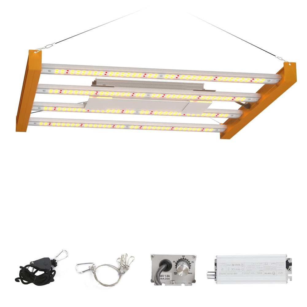 CANAGROW CG1200 front view showing compact full-spectrum panel and even light distribution