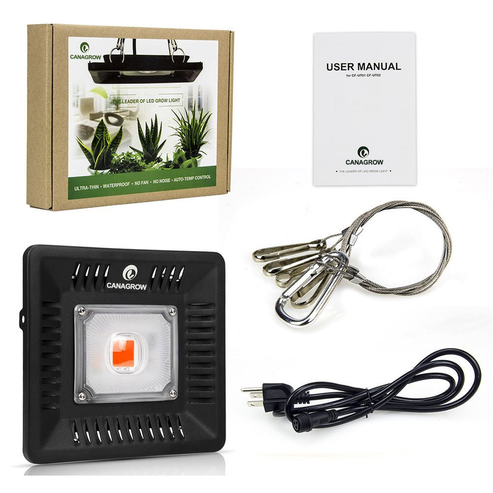 CANAGROW held in hand to show compact size and easy mounting benefit