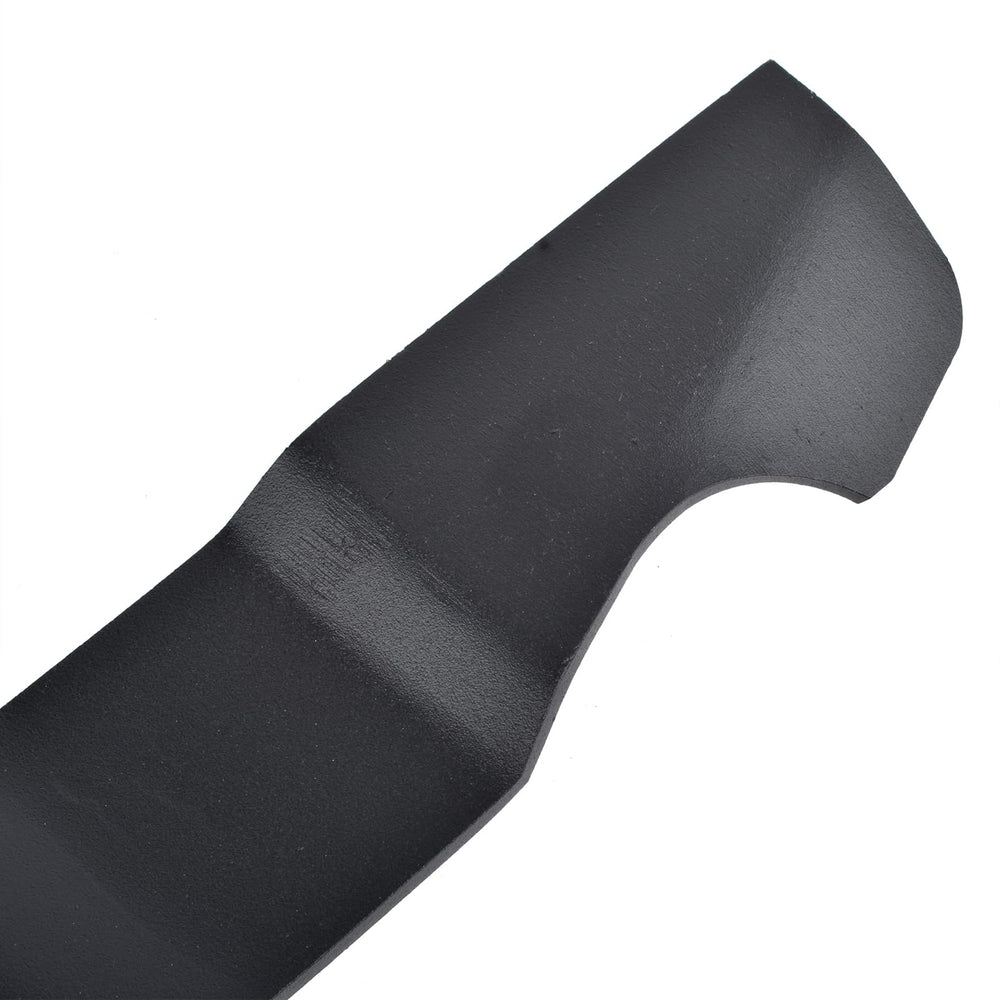 Cancanle blade next to mower in garage conveying ready-to-use convenience
