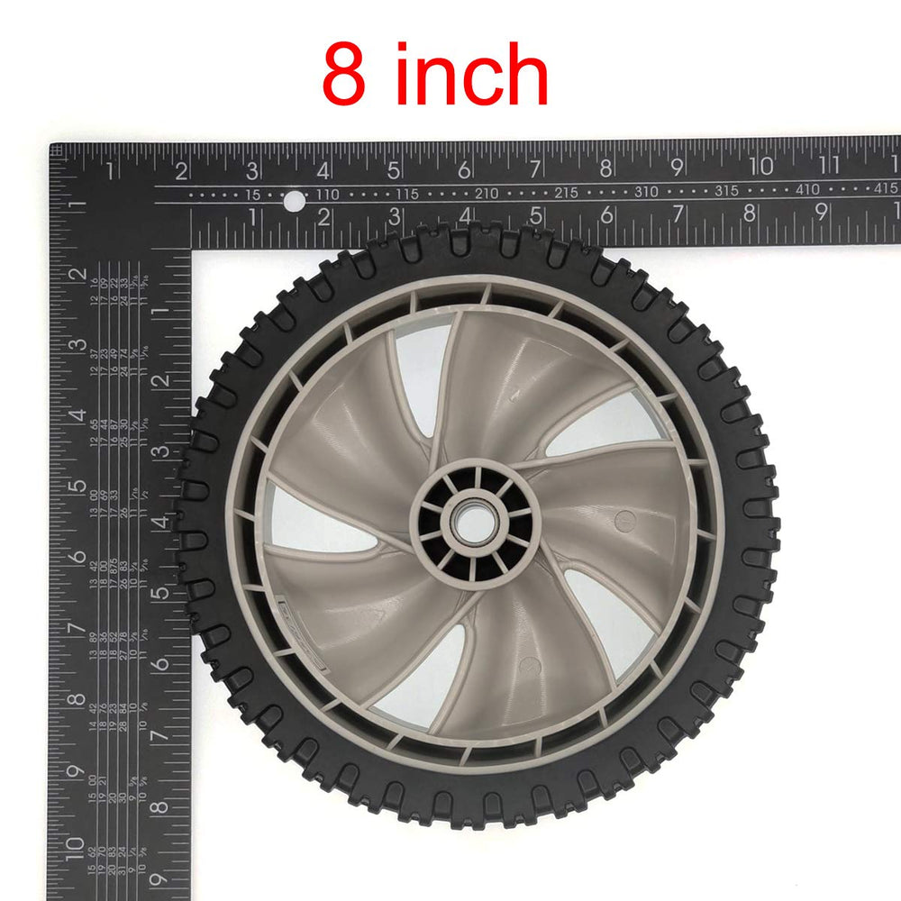 Cancanle close-up of wheel tread showing durability and improved grip on turf