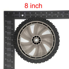 Cancanle close-up of wheel tread showing durability and improved grip on turf