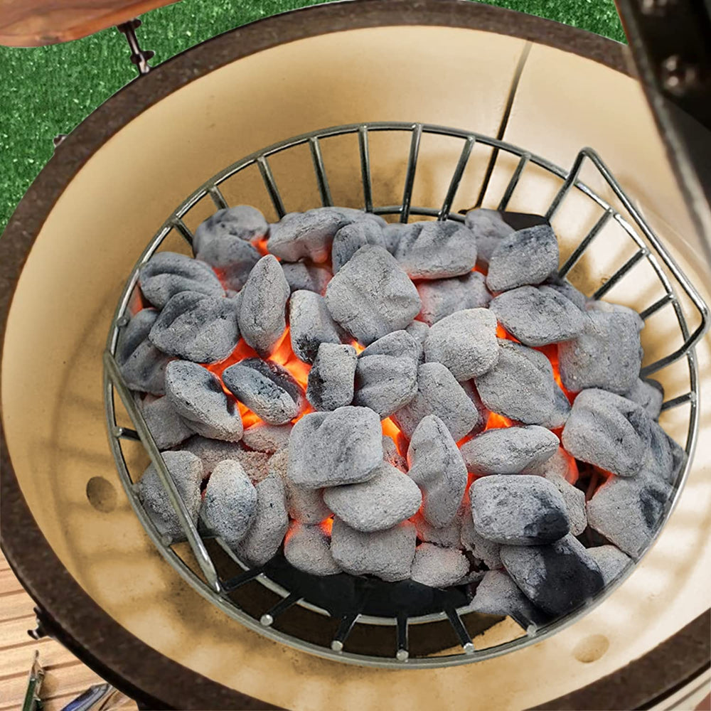 CANDANA basket in outdoor grilling scene making cleanup and grilling easier