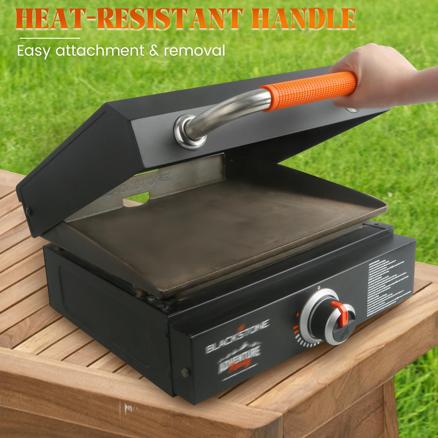 CANDANA silicone handle detail for safe hot-touch handling benefit