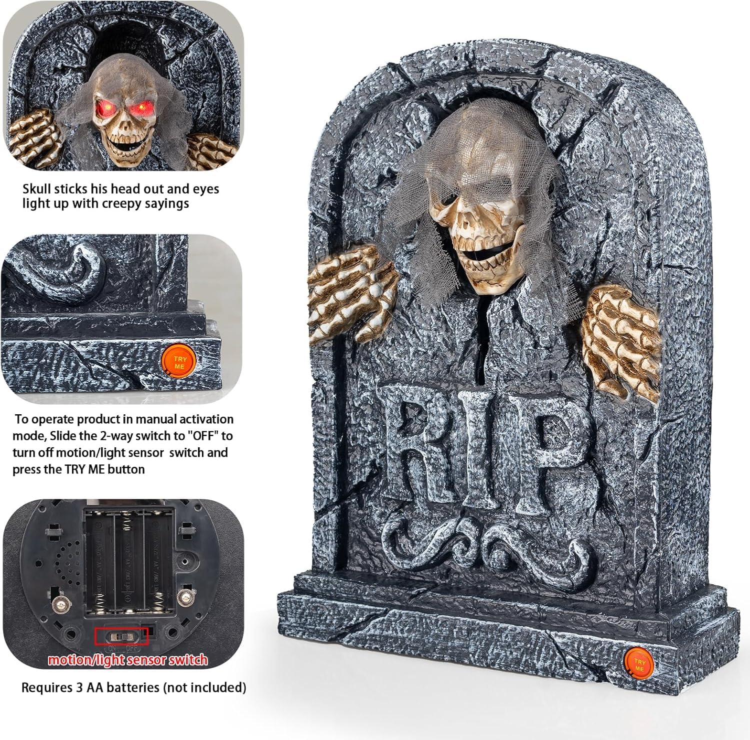 Candieslife resin texture detail demonstrating durable, realistic finish