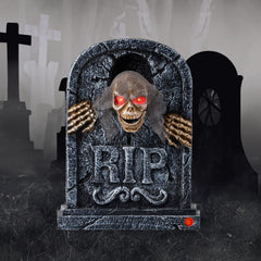 Candieslife tombstone front view showing R.I.P. detail and spooky stance