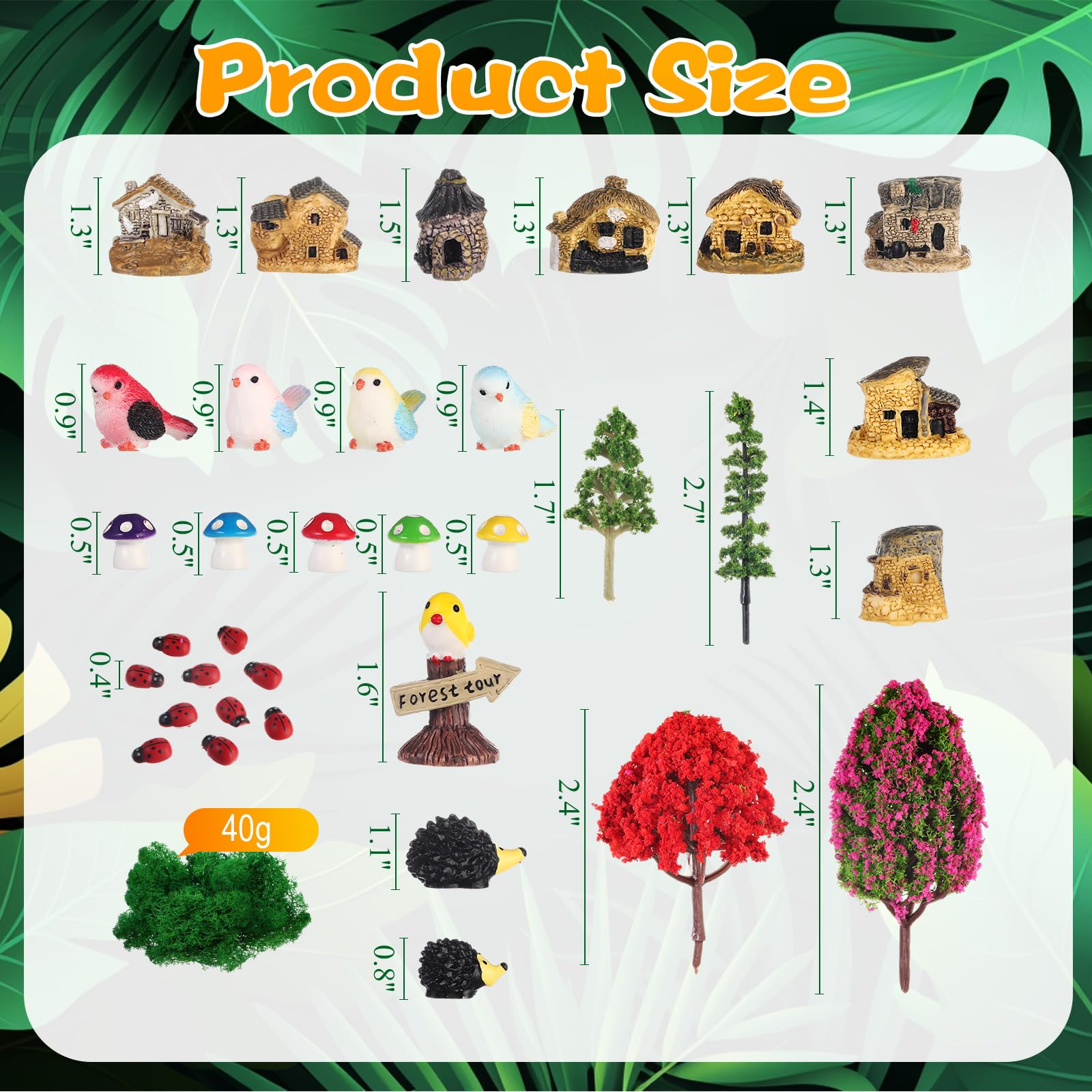 Canlierr tiny fairy houses detail emphasizing durable resin finish