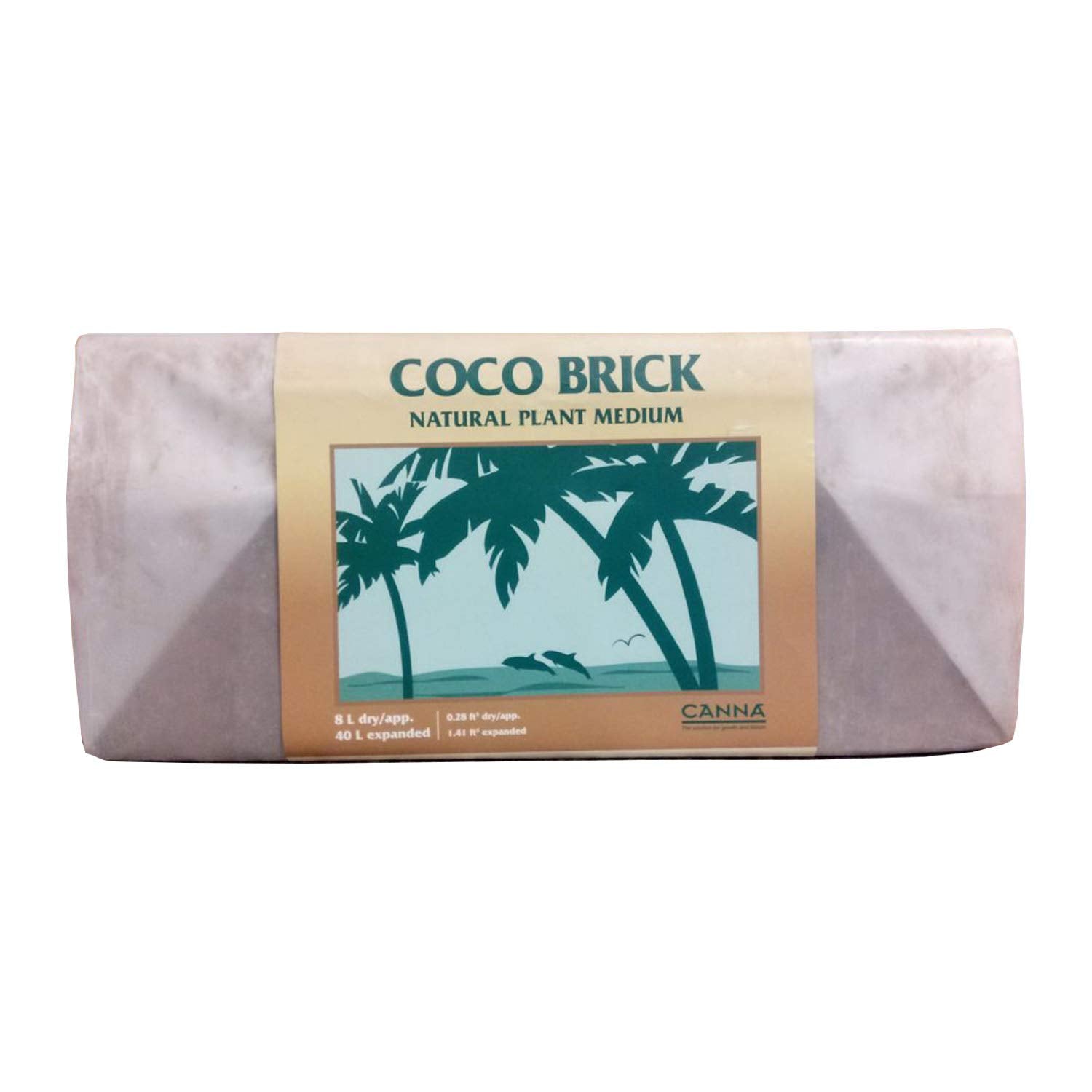 CANNA brick next to ruler for size comparison and easy storage benefit
