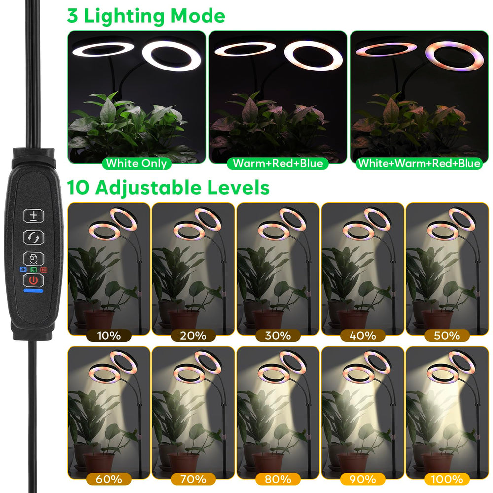 canvage adjustable height with ruler, shows 14-23 inch range for plant fit benefit