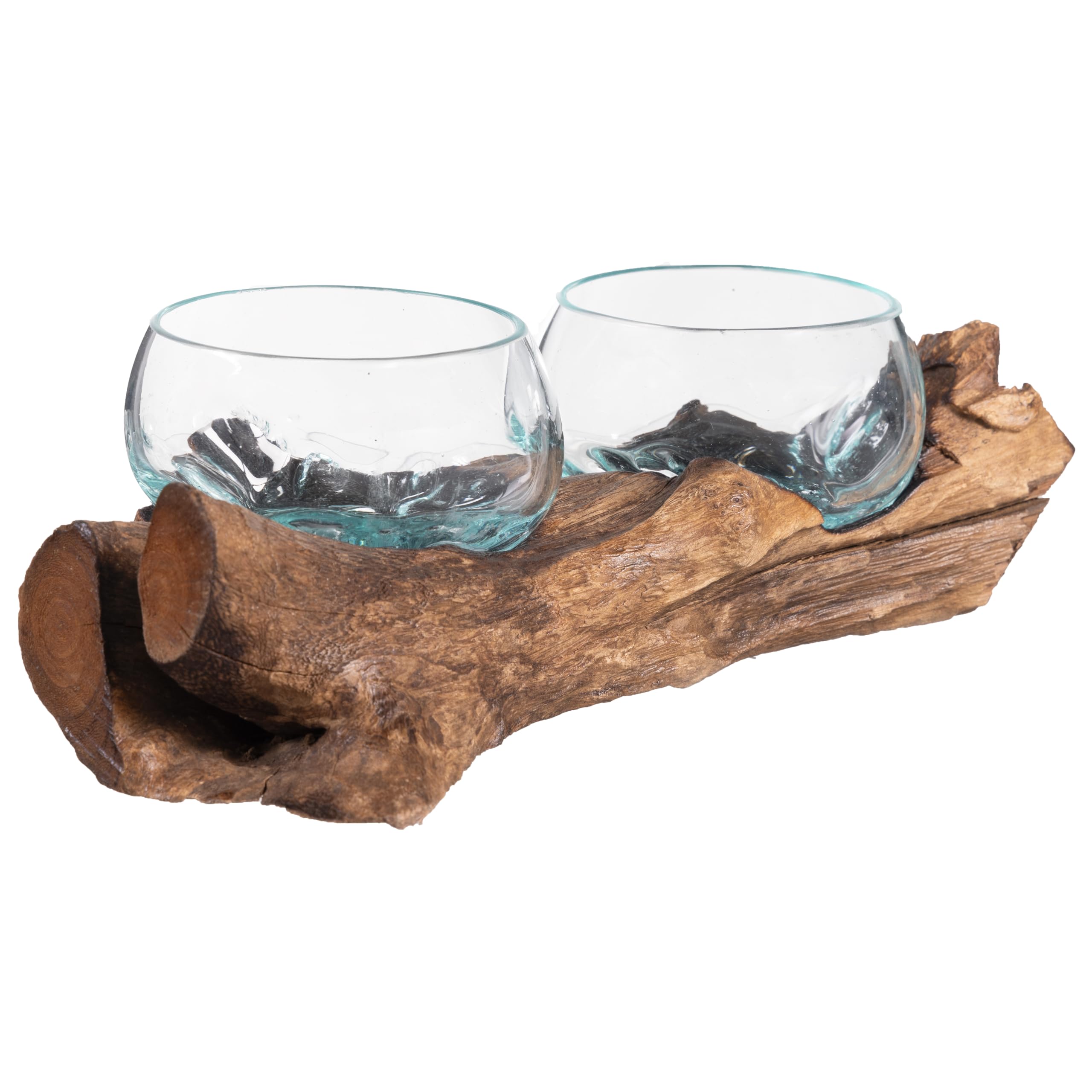 Cape Craftsmen close-up of bubble-textured glass highlighting handcrafted recycled material