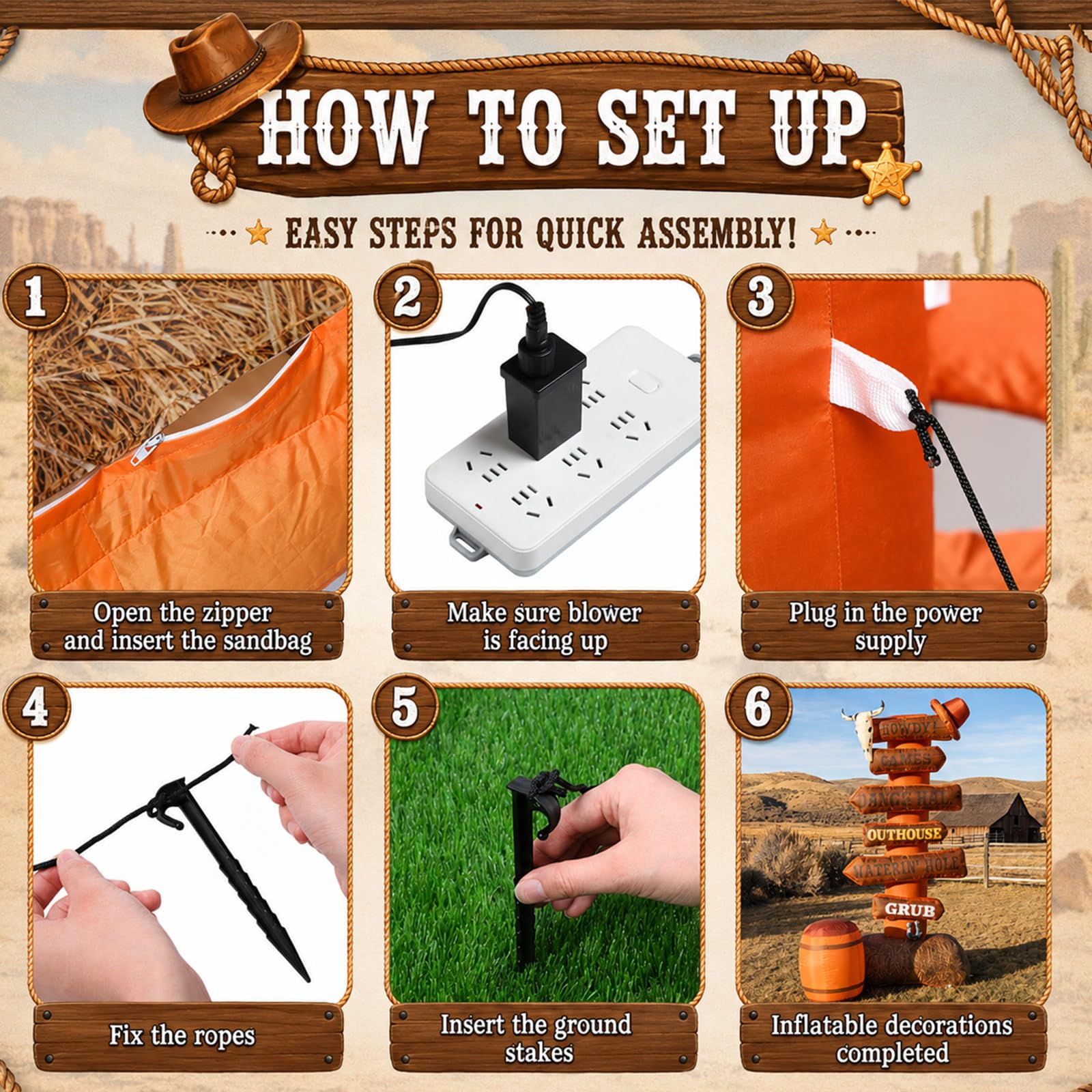 Capoda included stakes, ropes and sandbags for secure anchoring
