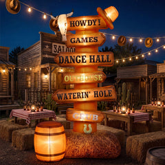 Capoda archway set on driveway guiding guests into event