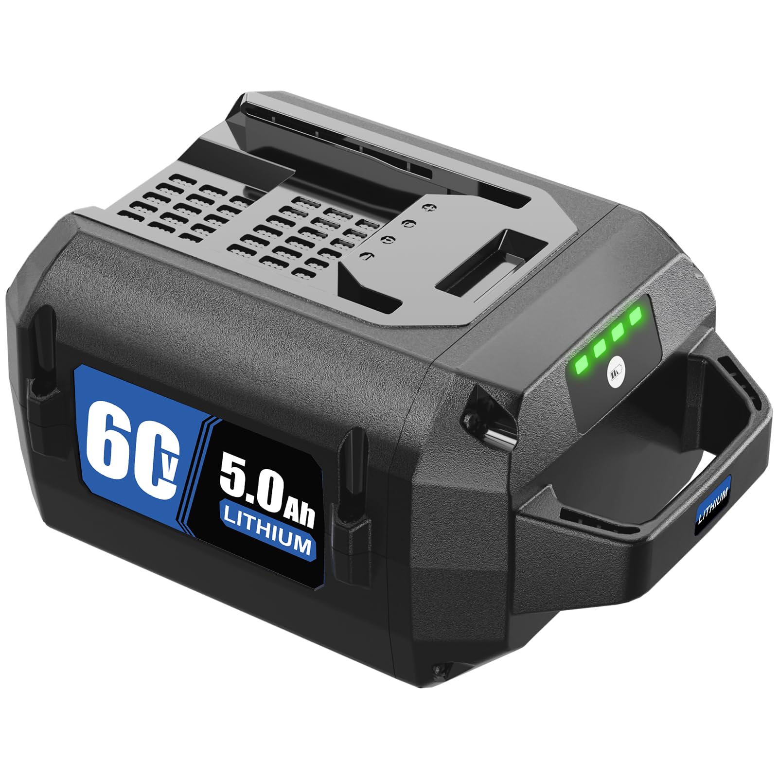 Capowill front packaging showing 60V 5.0Ah battery and model compatibility for easy identification
