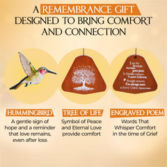 Captain Decor closeup of double-sided engraving highlighting personalized memorial dedication