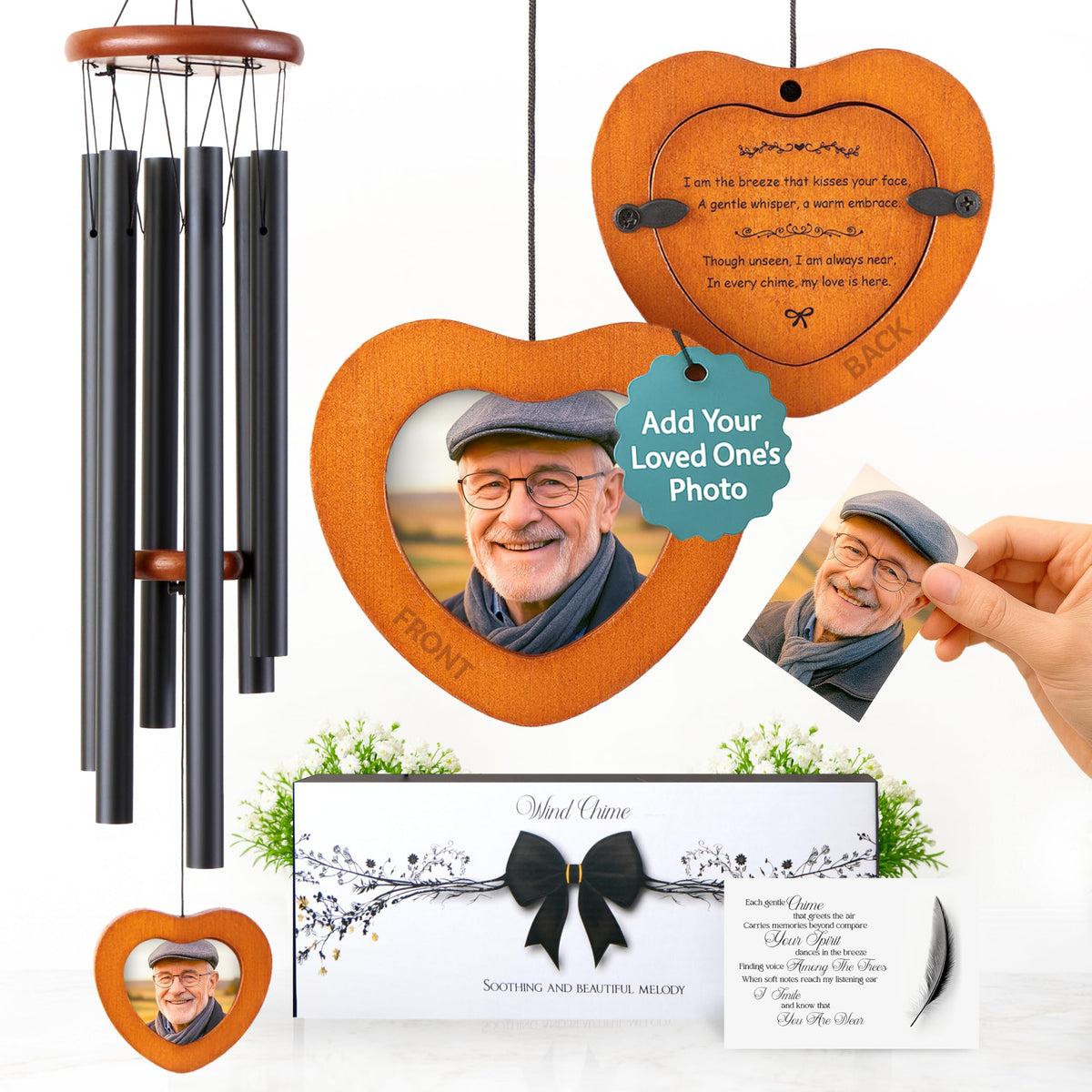 Captain Decor front packaging showing gift-ready memorial chime