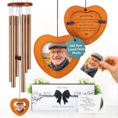 Captain Decor front view showing full packaged memorial wind chime benefits presentation