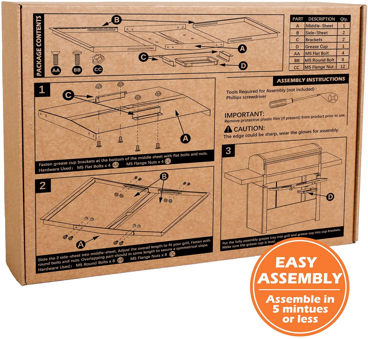 CaptainGrill tray beside ruler showing adjustable width and fit confirmation